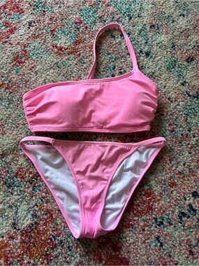 Victoria's Secret Light Pink One-Shoulder Bikini
